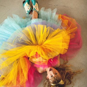 Юбка рок-н-ролл Рататам (Ratatam), желтая, 4-8 лет